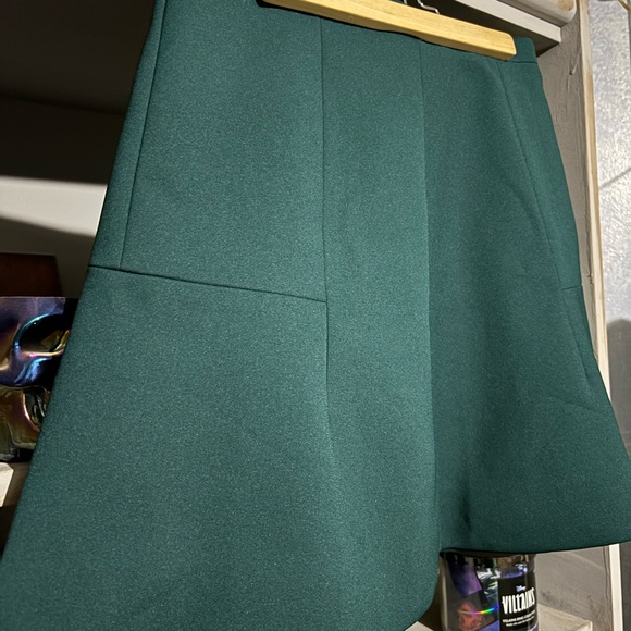 J Crew mini flair skirt green size 2 - Picture 3 of 6